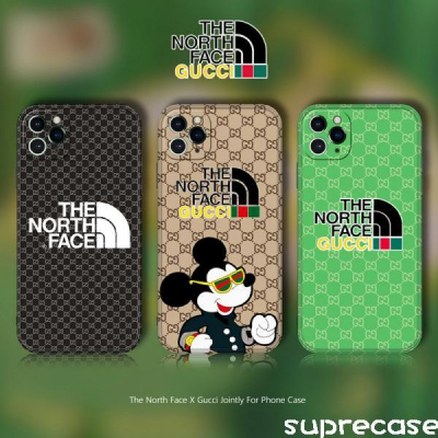 GUCCI THE NORTH FACEコラボ iPhone12/12proケース グッチ Tシャツ コピー品