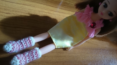 リカちゃん用　靴下　手編み　２足セット