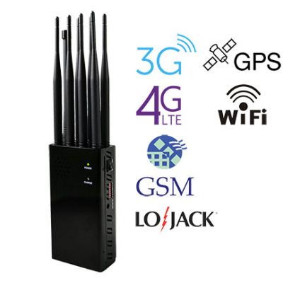 N8P Portable 3G 4G GPS WiFi Lojack Cell Phone Jammer